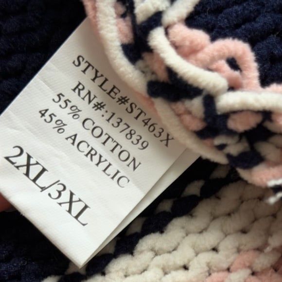 A Beautiful Soul Atlar’d State Striped Chenille Open Long Cardigan Knit 2XL/3XL - Picture 6 of 6